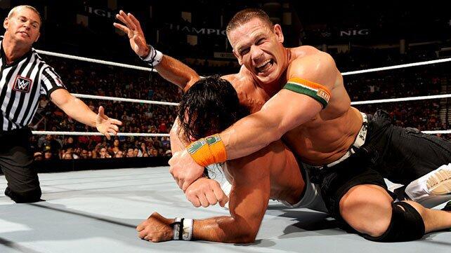 John Cena def. Seth Rollins to win the United States Championship WWE Photo