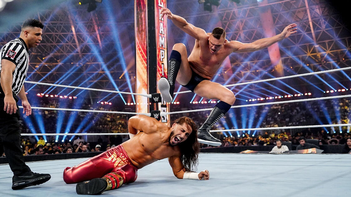 Intercontinental Champion Gunther def. Mustafa Ali WWE Photo