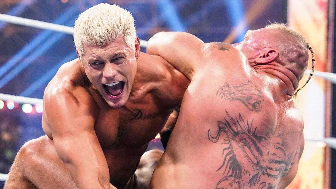 Brock Lesnar def. Cody Rhodes WWE Photo