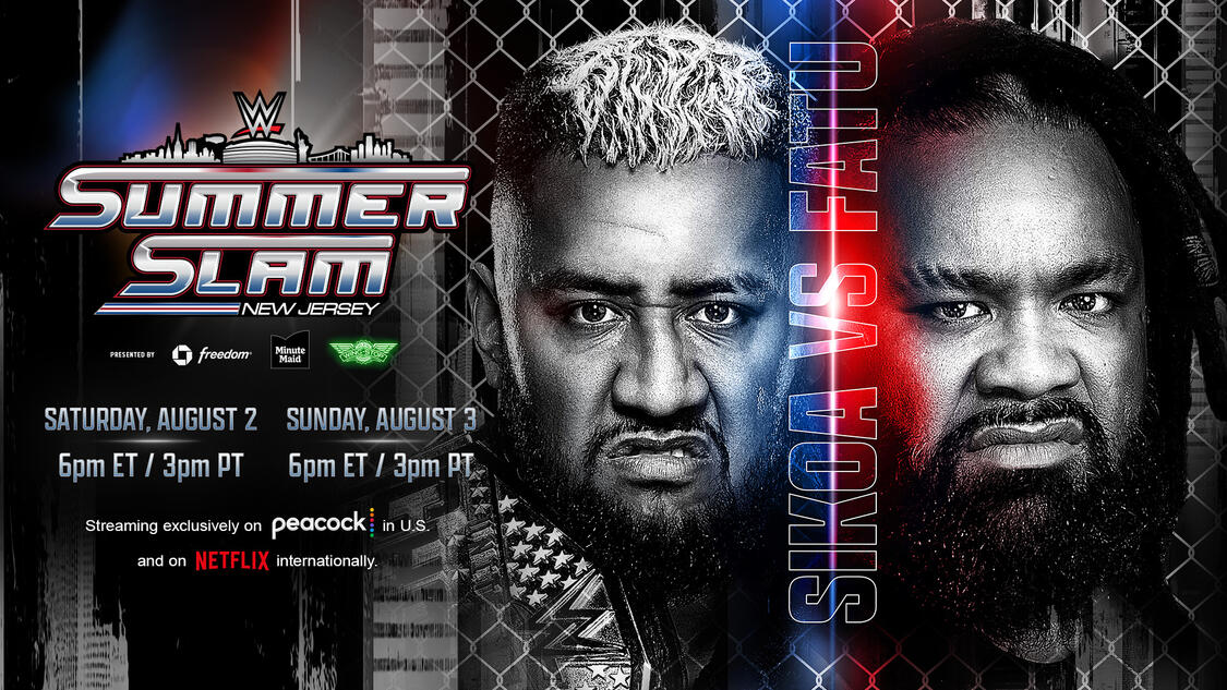 United States Champion Solo Sikoa vs. Jacob Fatu (Steel Cage Match) WWE Photo