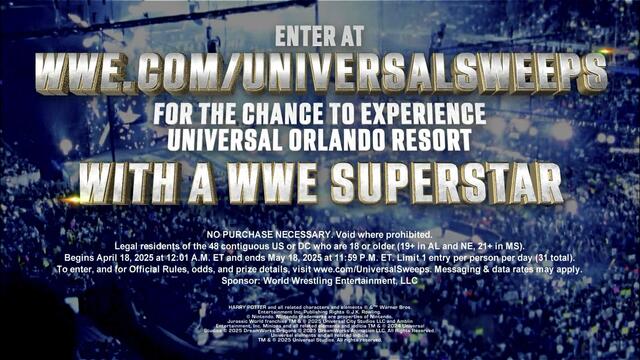 WWE's Universal Epic Universe Sweepstakes
